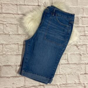 Gloria Vanderbilt Denim Bermuda Shorts